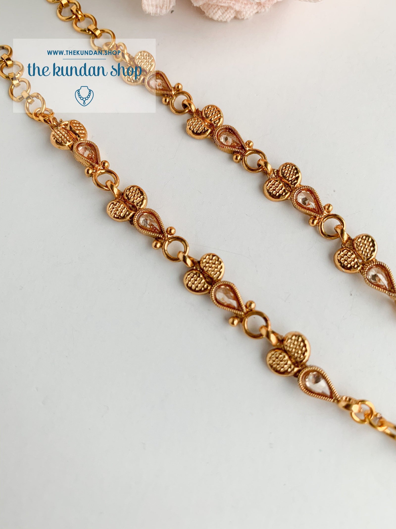 Single Gold Polki Sahara Sahara Earrings THE KUNDAN SHOP 