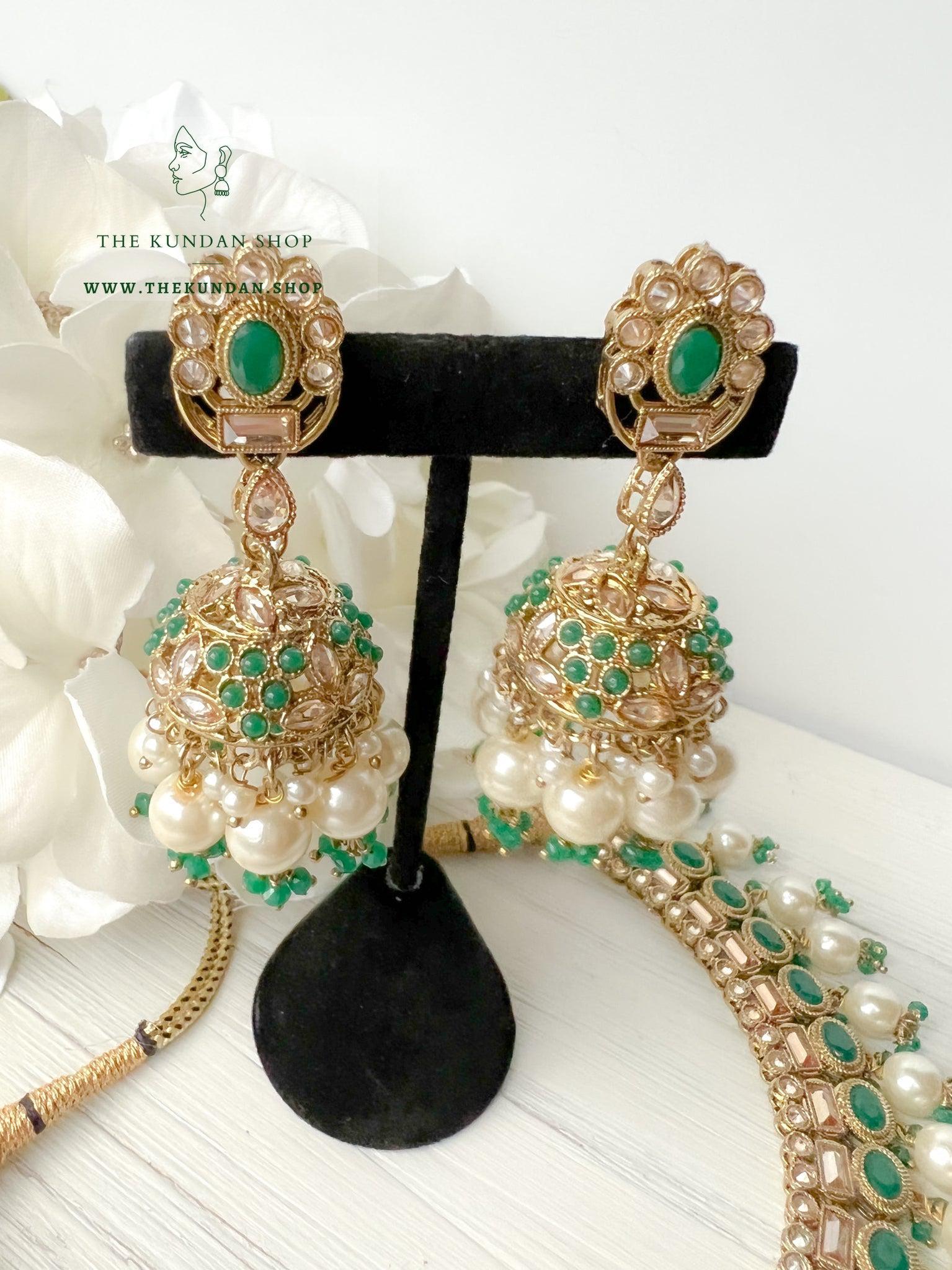 Good Intentions in Green Necklace Sets THE KUNDAN SHOP 