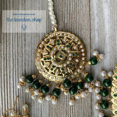 Sangeet Night - Green, Necklace Sets - THE KUNDAN SHOP