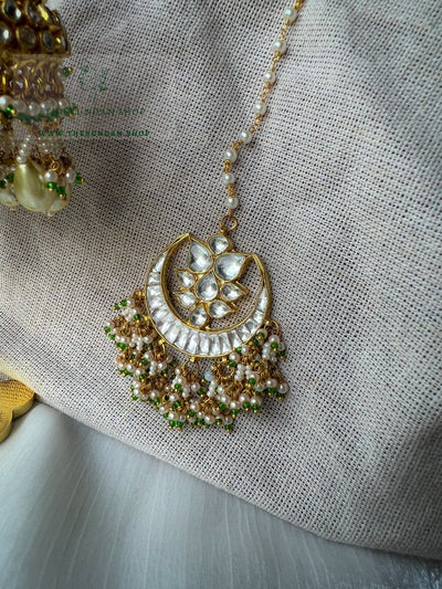 Elysian Kundan in Emerald Necklace Sets THE KUNDAN SHOP 