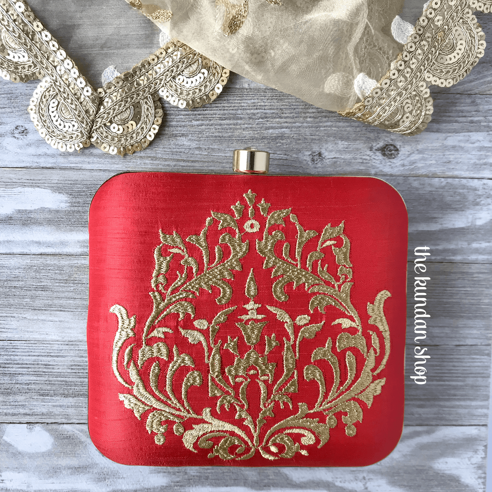 The Brides Wallet, Clutch - THE KUNDAN SHOP