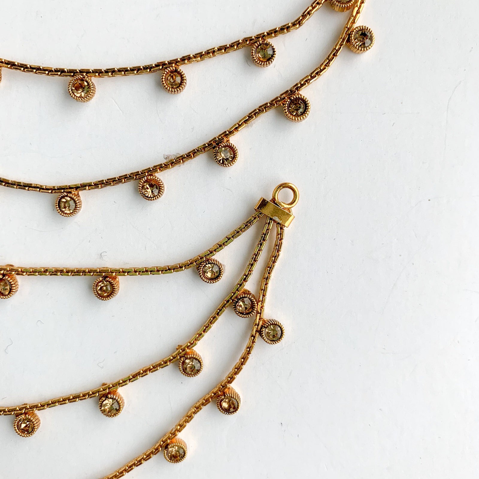 Polki 3 Layer Sahara, Sahara Earrings - THE KUNDAN SHOP