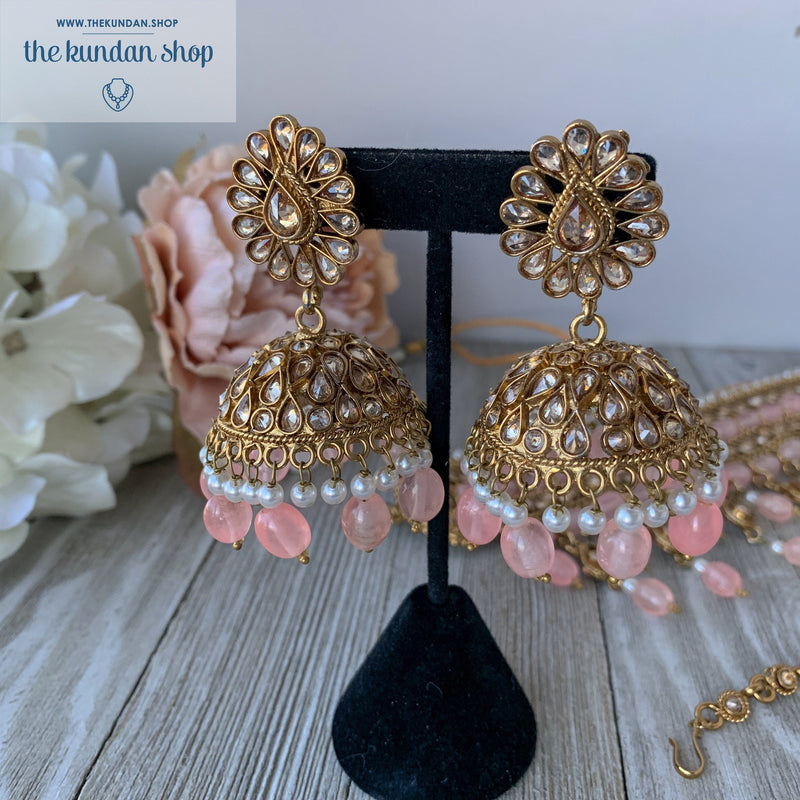 Irresistable - Light Pink, Necklace Sets - THE KUNDAN SHOP