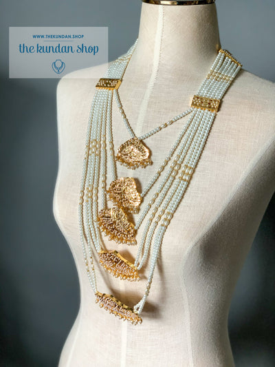 Jadau Multi Layer Haar Necklace Sets THE KUNDAN SHOP 