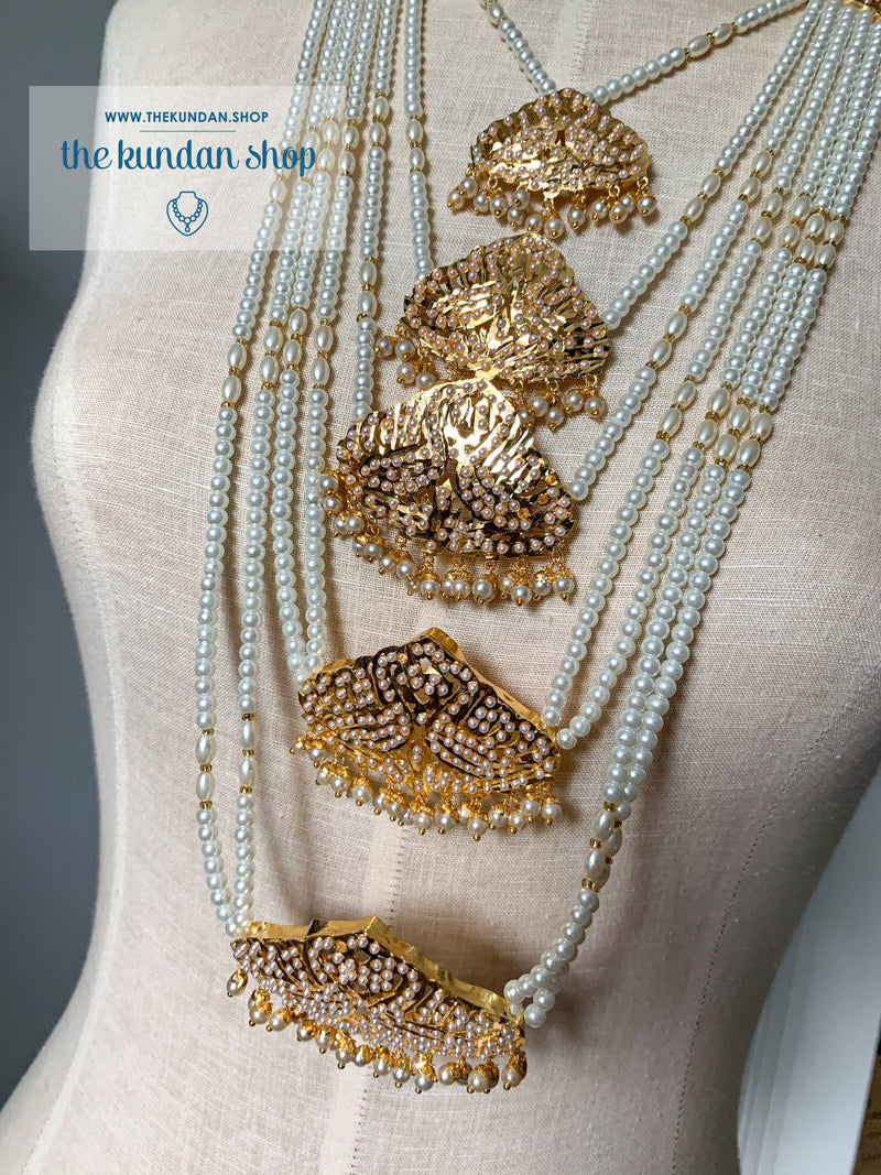 Jadau Multi Layer Haar Necklace Sets THE KUNDAN SHOP 