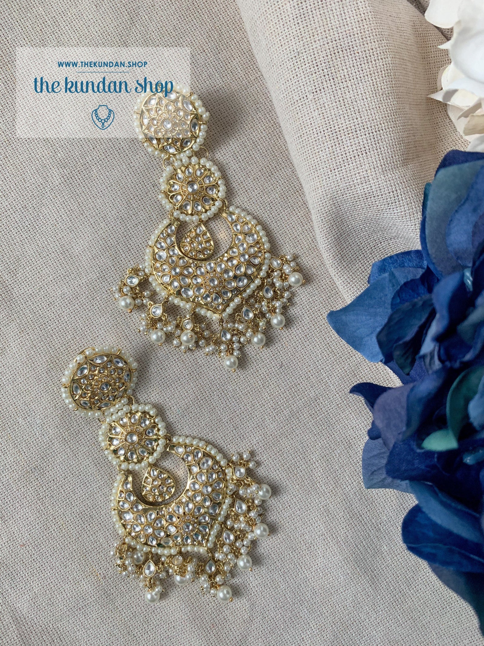 Glorious in Kundan Earrings THE KUNDAN SHOP 
