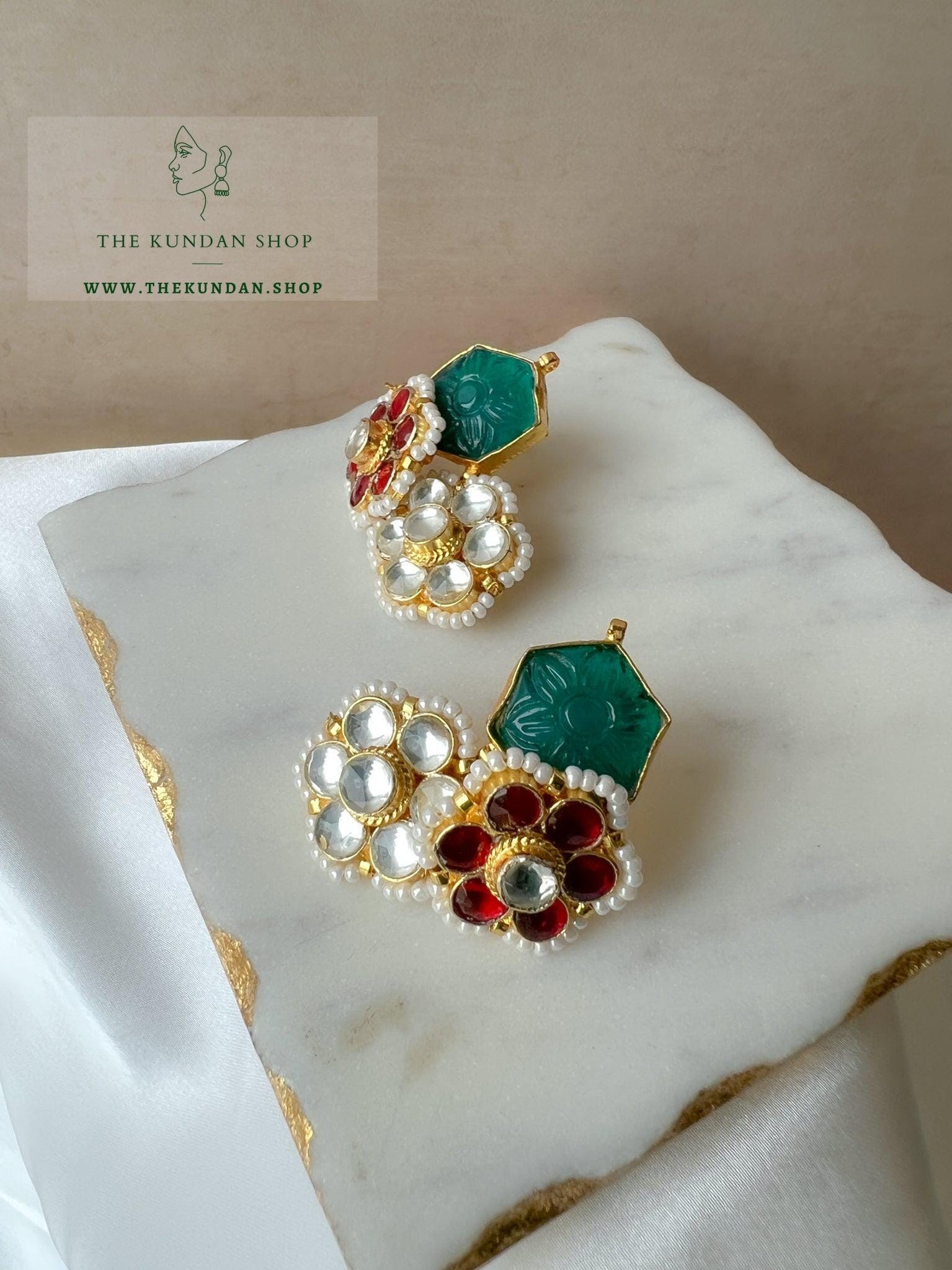 Botanic Garden Earrings Earrings THE KUNDAN SHOP 