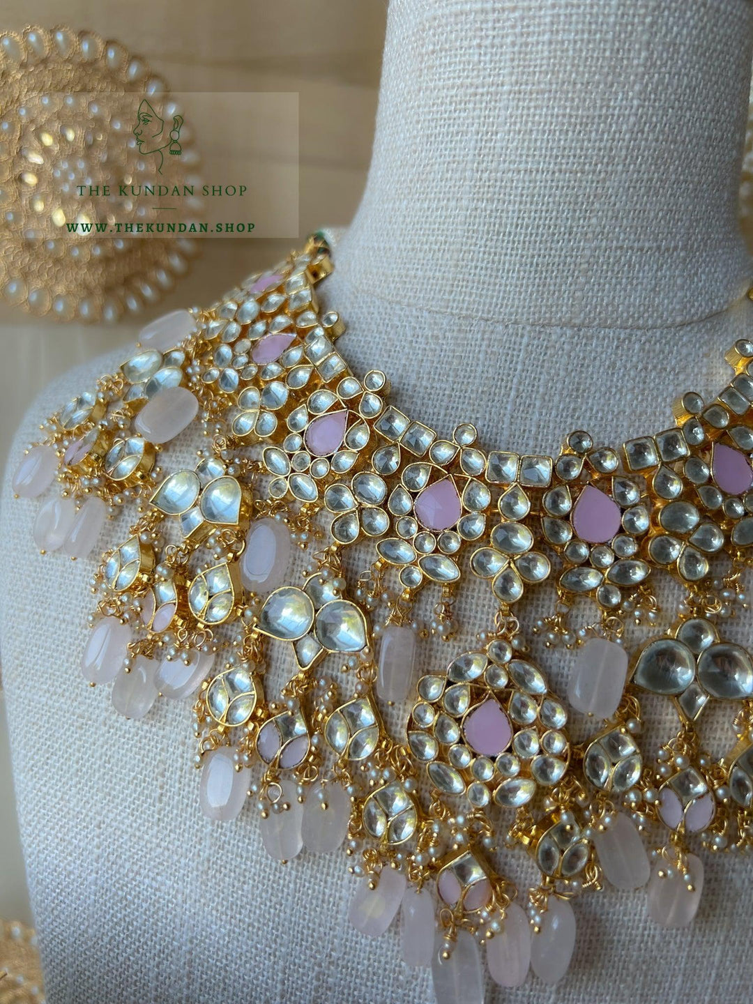 Unconditional Pink in Kundan Necklace Sets THE KUNDAN SHOP 