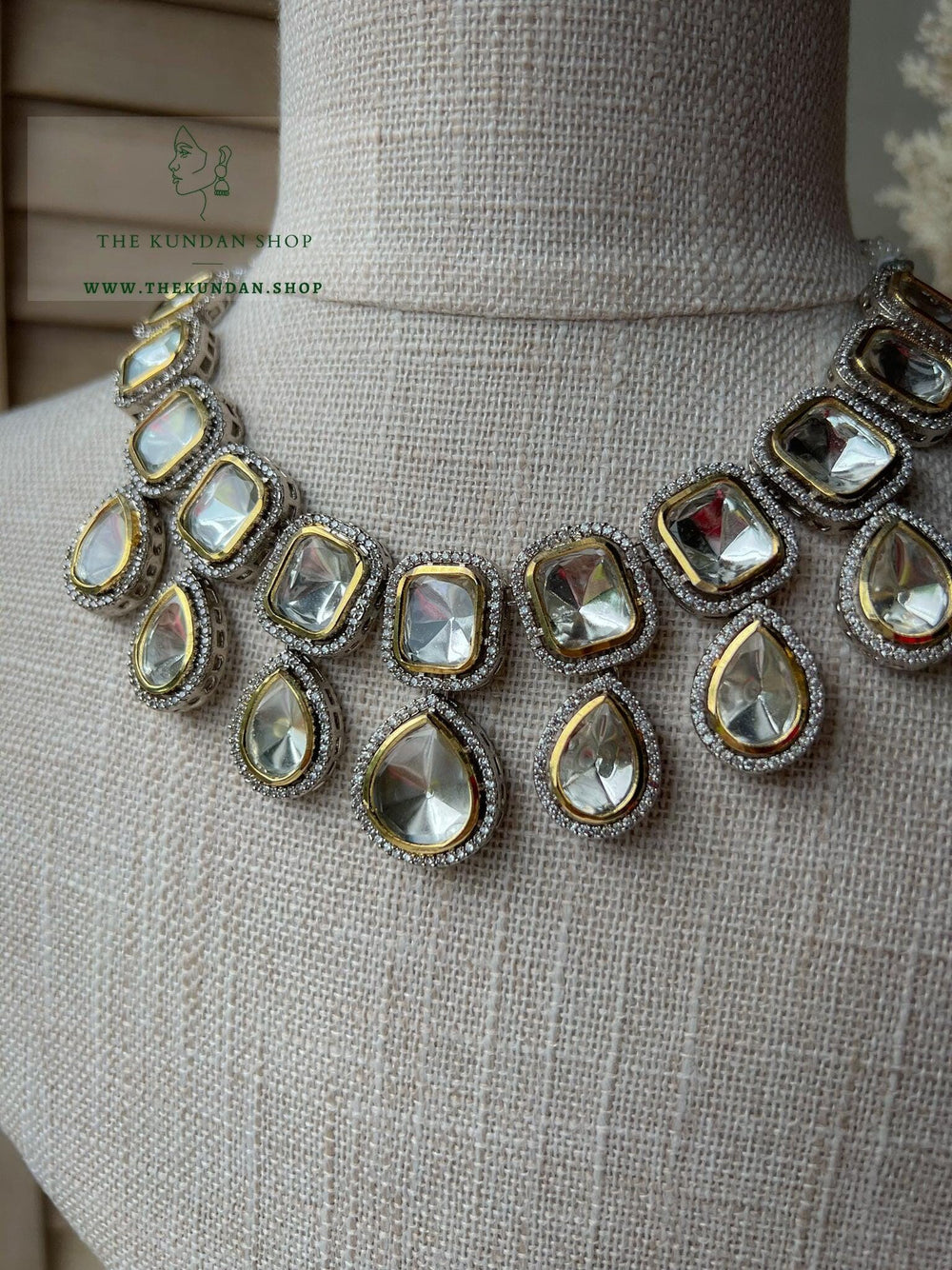 Eternal 2.0 in Clear Necklace Sets THE KUNDAN SHOP 