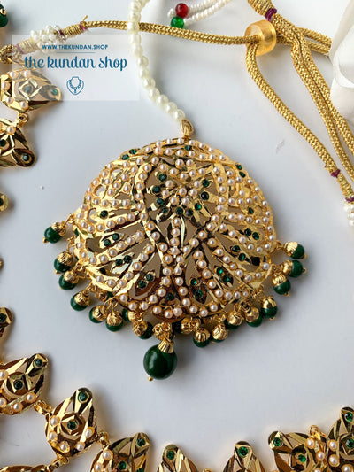 Smitten in Green, Necklace Sets - THE KUNDAN SHOP