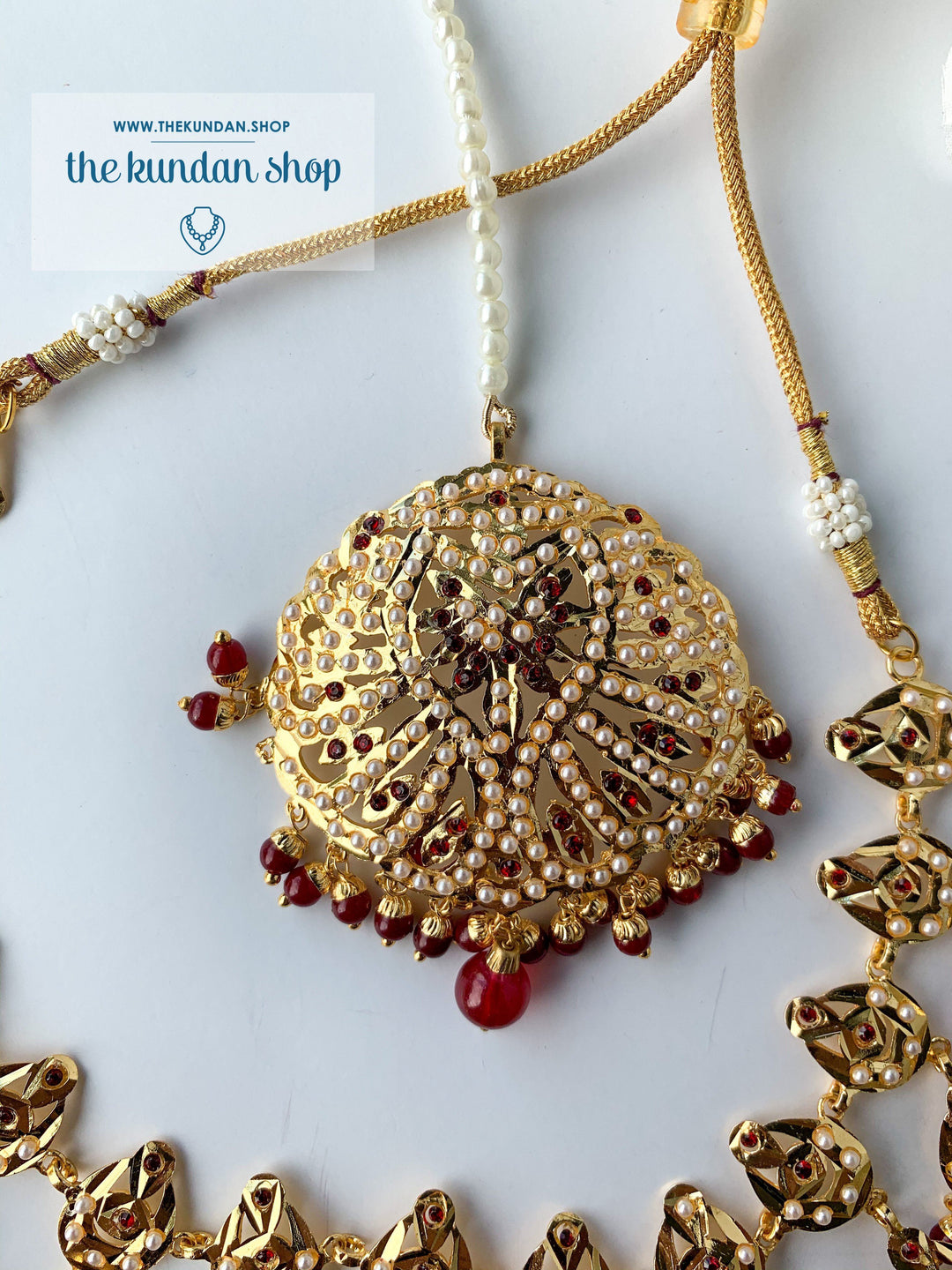 Smitten in Ruby, Necklace Sets - THE KUNDAN SHOP