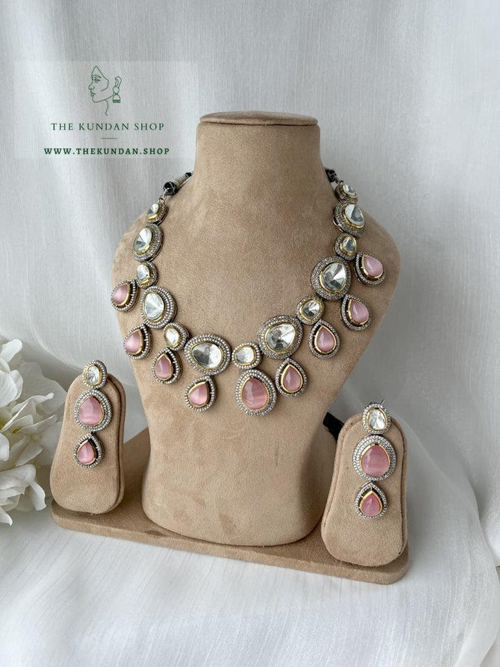 Eternal in Light Pink Necklace Sets THE KUNDAN SHOP 