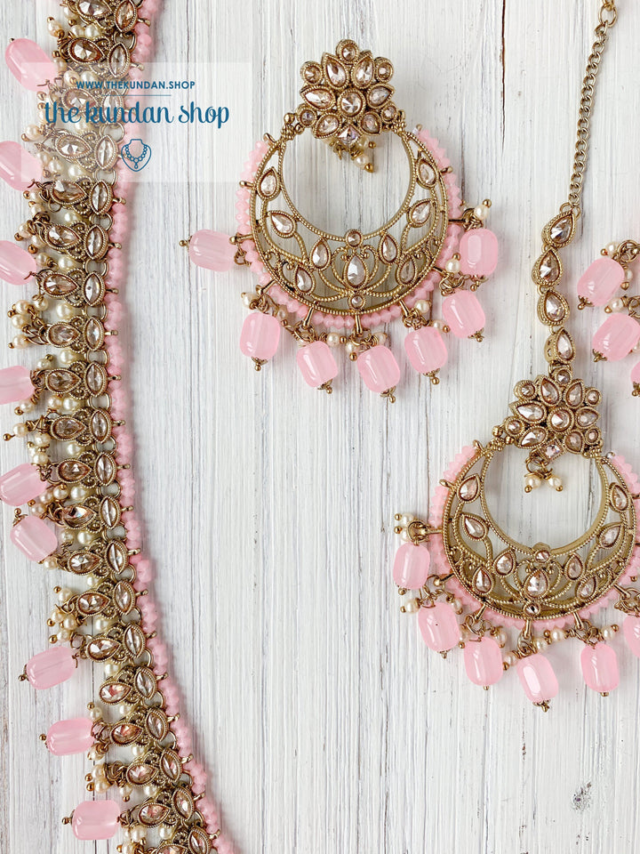 Vigorous in Light Pink Necklace Sets THE KUNDAN SHOP 