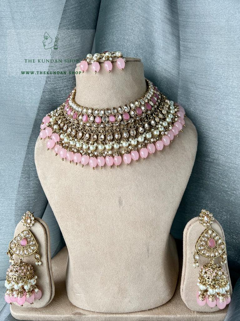 Influential in Light Pink Necklace Sets THE KUNDAN SHOP 