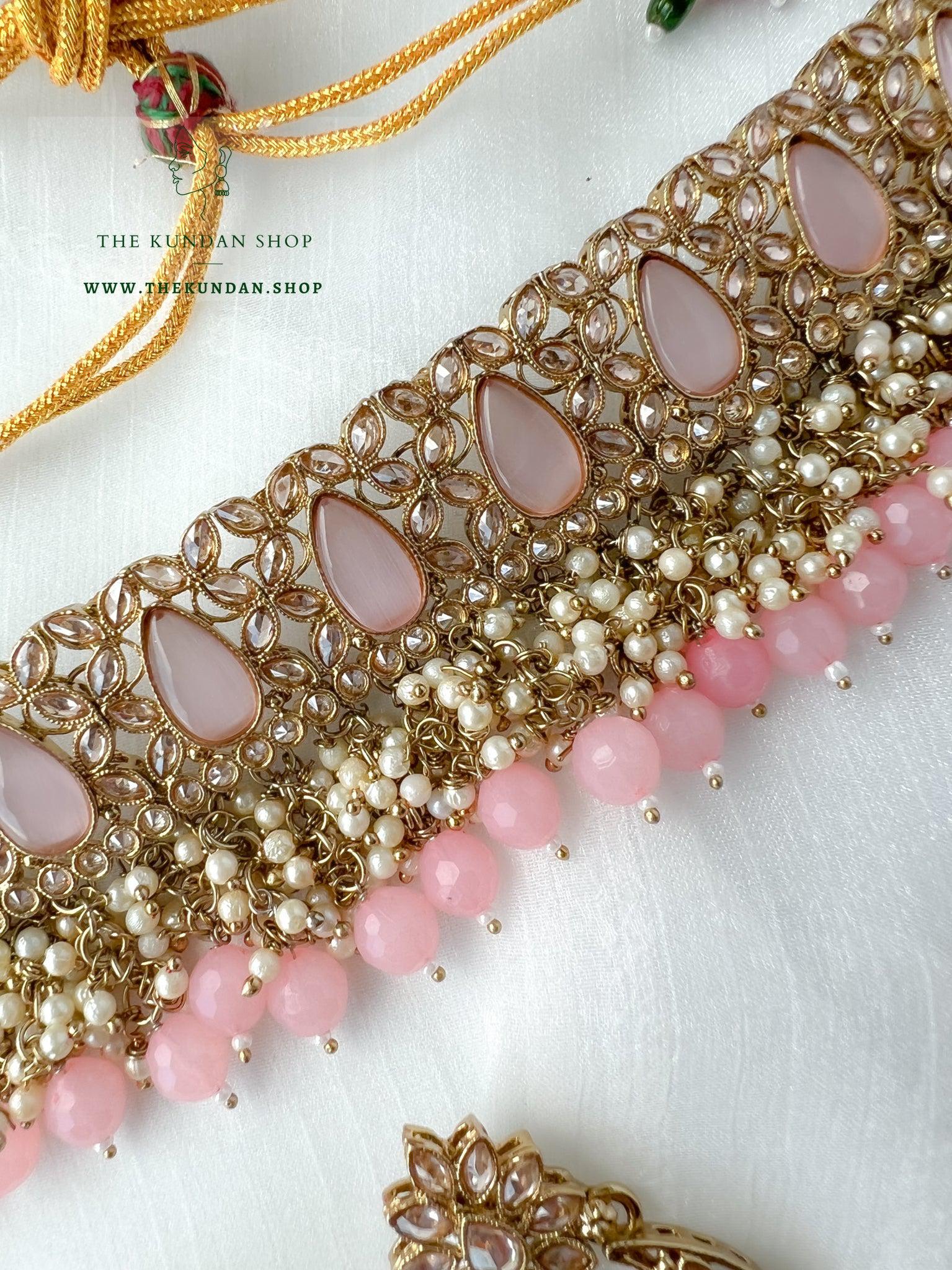 Oversight in Pink Necklace Sets THE KUNDAN SHOP 
