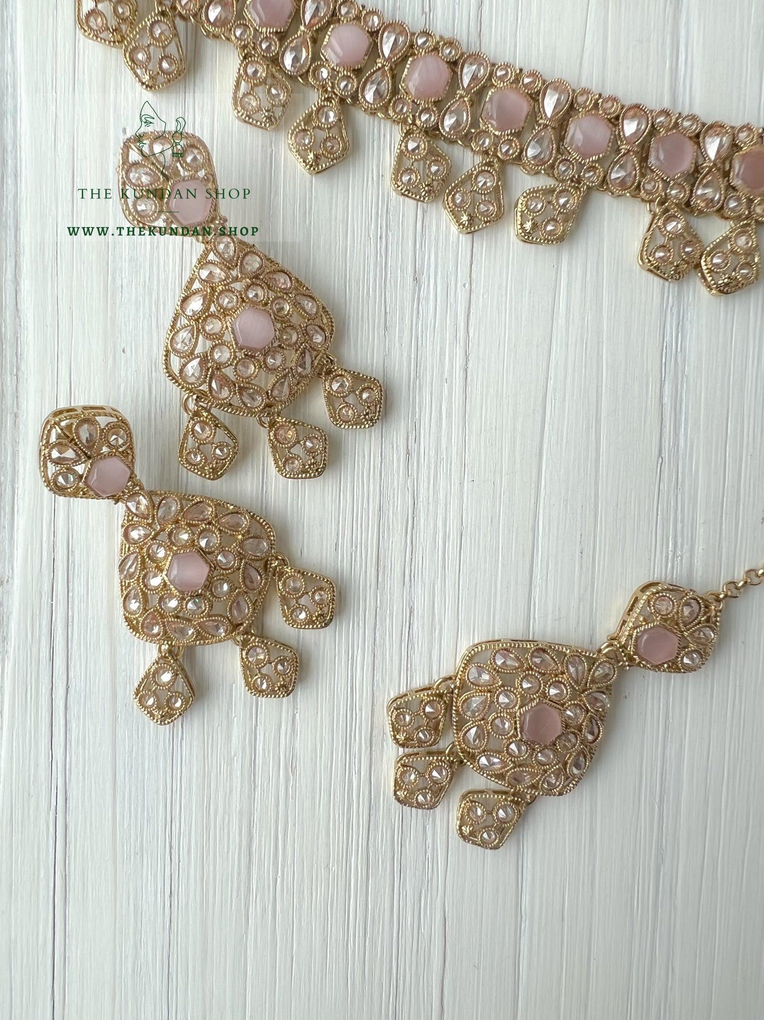 Curious in Pink Necklace Sets THE KUNDAN SHOP 