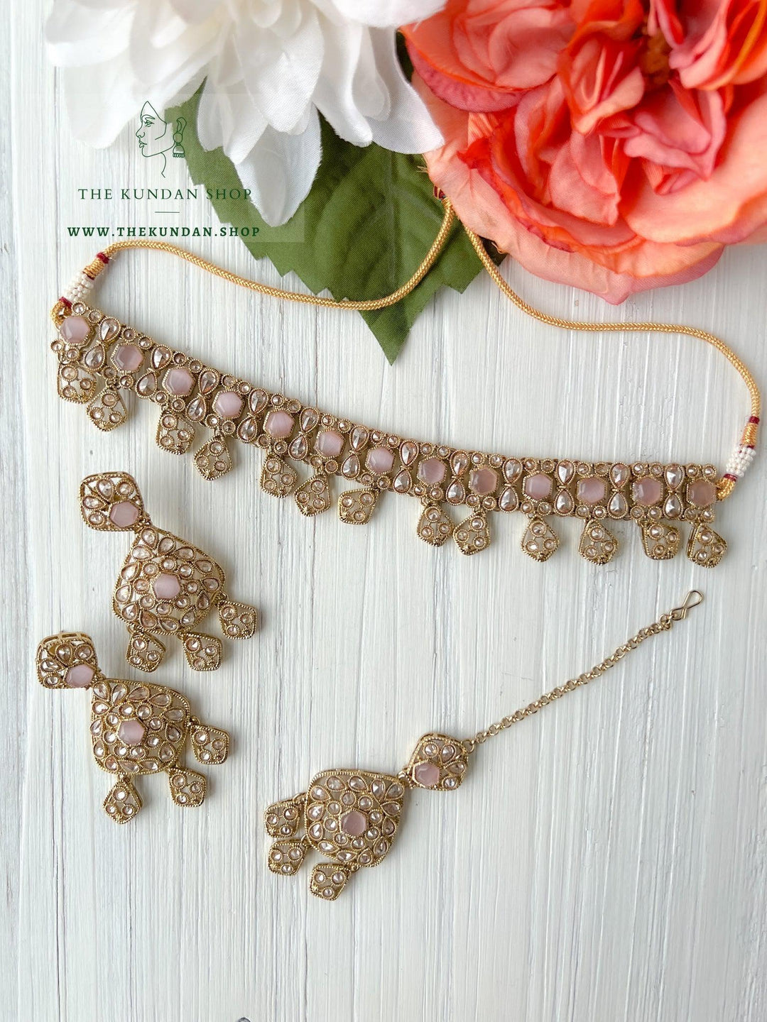 Curious in Pink Necklace Sets THE KUNDAN SHOP 