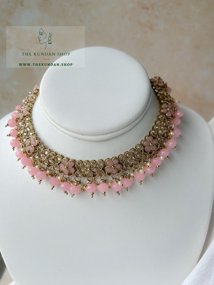 Imagine Polki in Light Pink Necklace Sets THE KUNDAN SHOP 