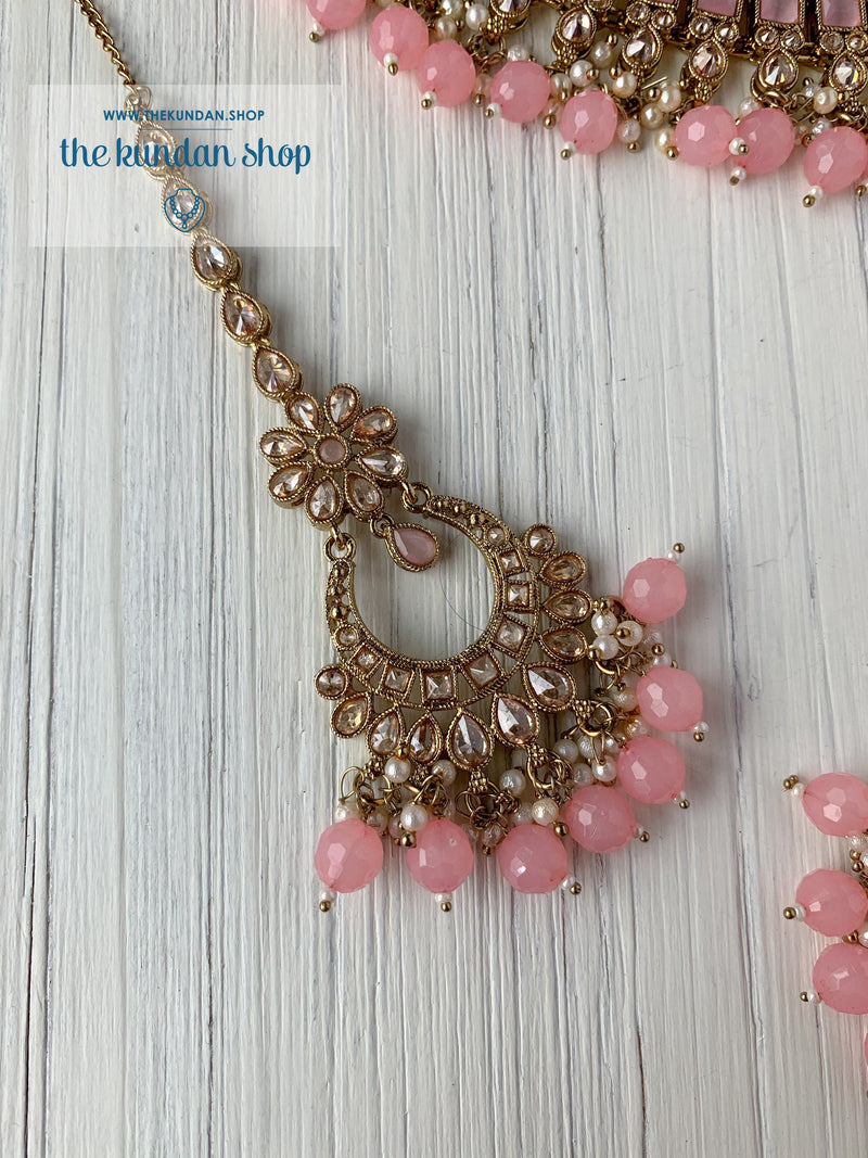 Spoiled in Light Pink Necklace Sets THE KUNDAN SHOP 