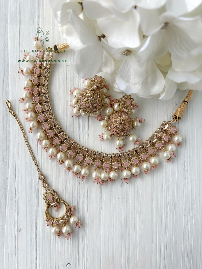 Good Intentions in Light Pink Necklace Sets THE KUNDAN SHOP 
