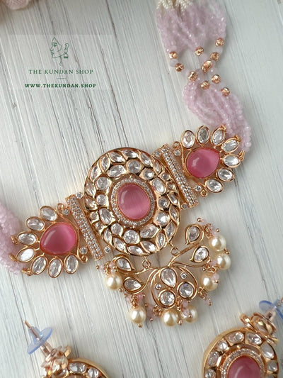 Idyllic Kundan in Pink Necklace Sets THE KUNDAN SHOP 
