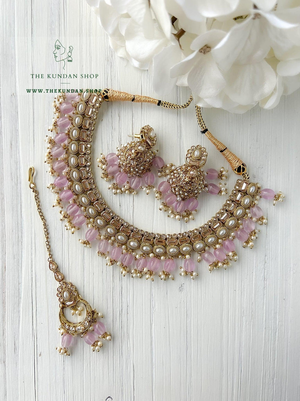 Good Intentions in Lilac Necklace Sets THE KUNDAN SHOP 