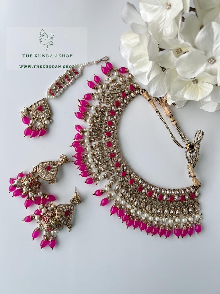 Influential in Magenta Pink Necklace Sets THE KUNDAN SHOP 