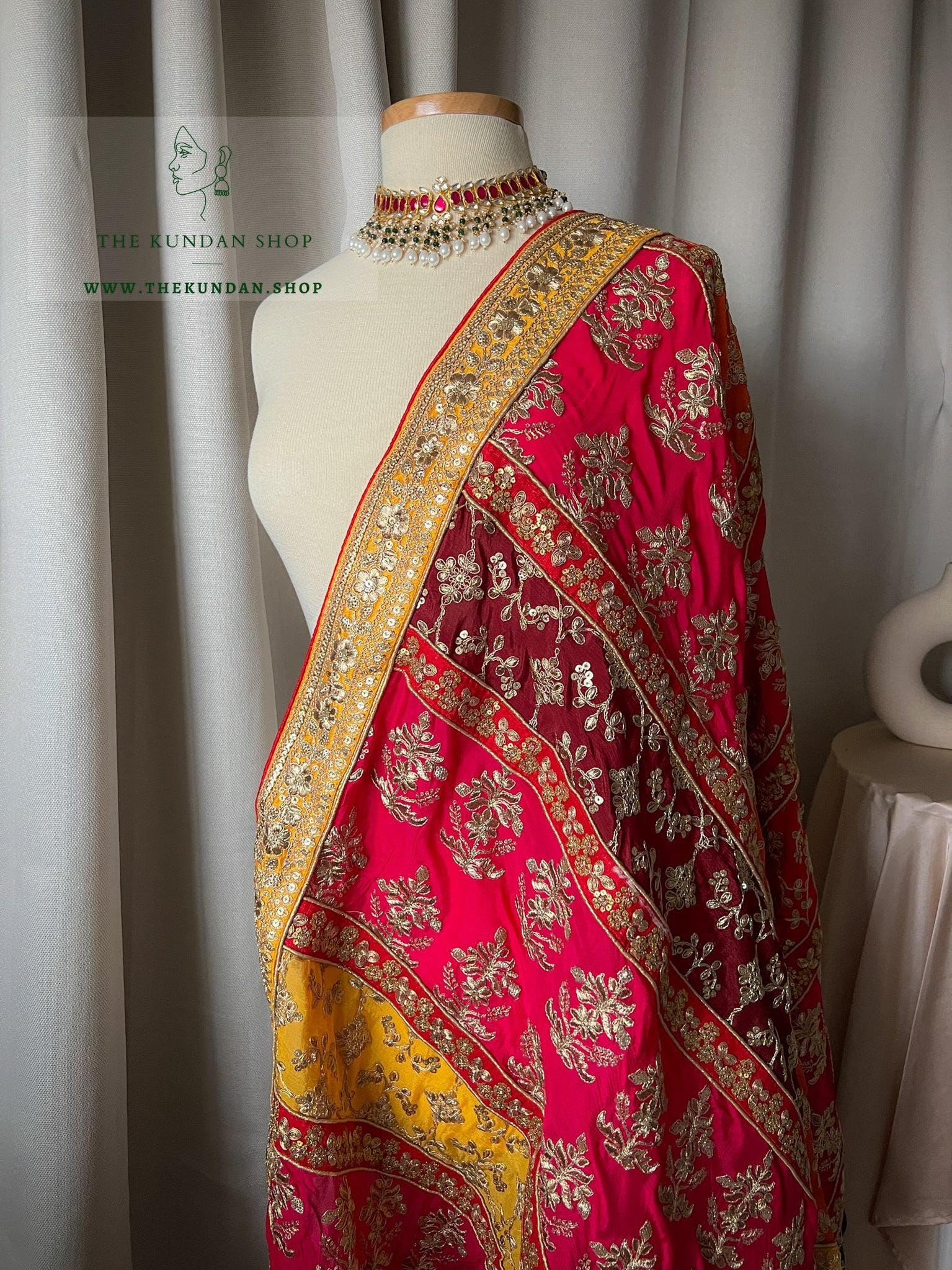 The Radiant Colors - 3.0 Dupatta THE KUNDAN SHOP 