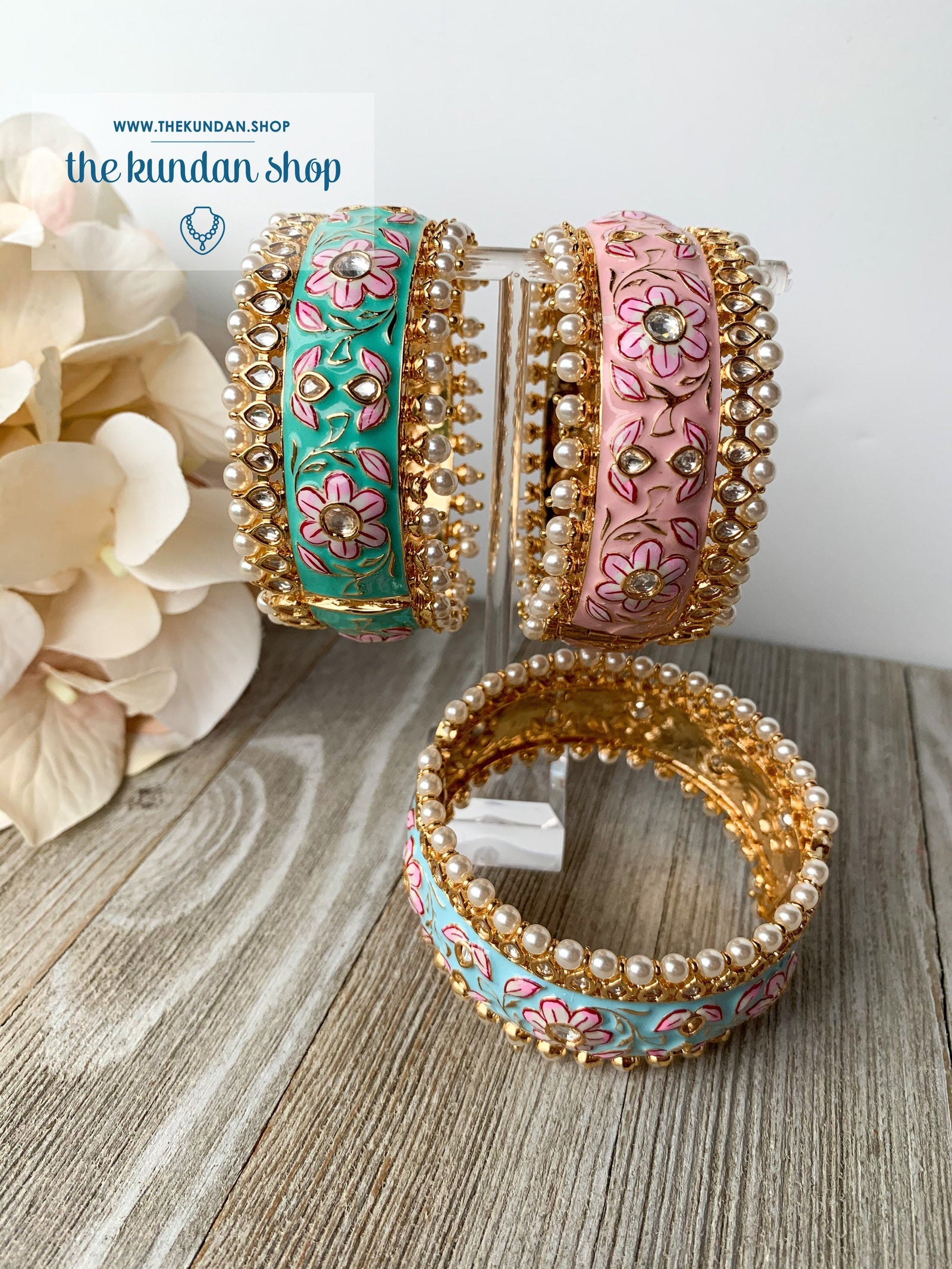 Pastel Wrist Bangles THE KUNDAN SHOP 