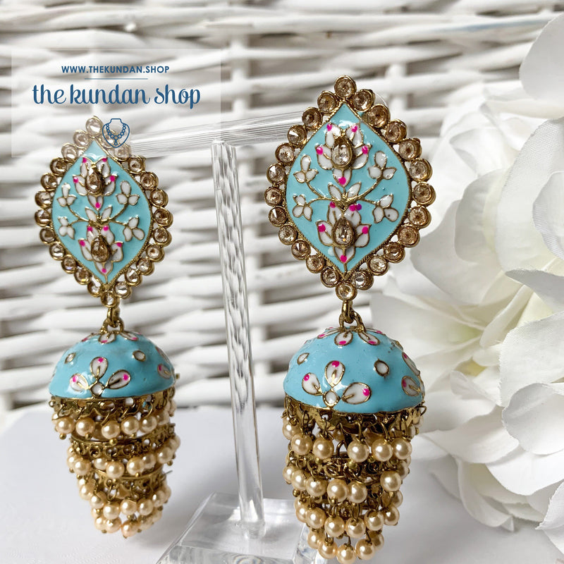Layers in Paint, Earrings - THE KUNDAN SHOP