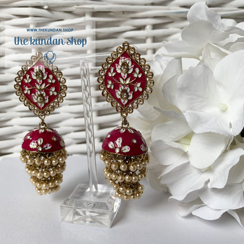 Layers in Paint, Earrings - THE KUNDAN SHOP