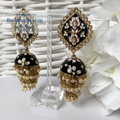 Layers in Paint, Earrings - THE KUNDAN SHOP