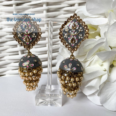 Layers in Paint, Earrings - THE KUNDAN SHOP