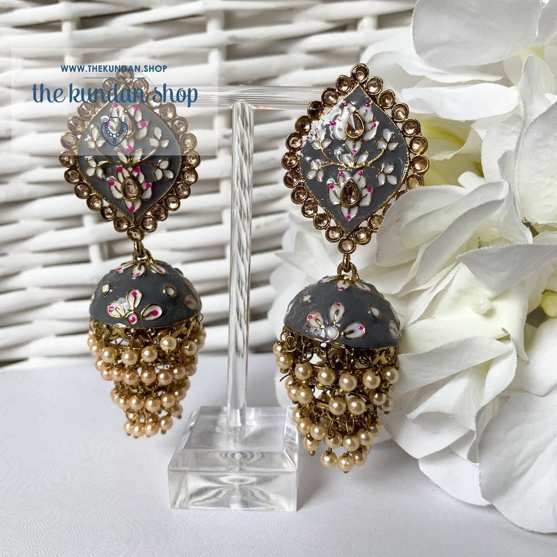 Layers in Paint, Earrings - THE KUNDAN SHOP