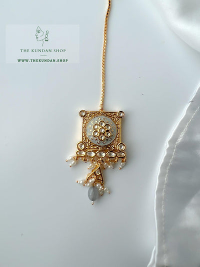 Intrigue in Grey Necklace Sets THE KUNDAN SHOP 