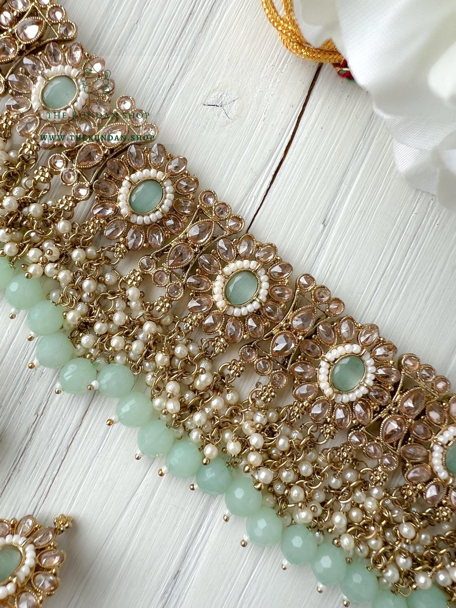 Rebel in Mint Necklace Sets THE KUNDAN SHOP 
