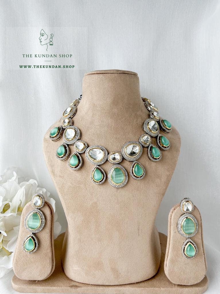 Eternal in Mint Necklace Sets THE KUNDAN SHOP 