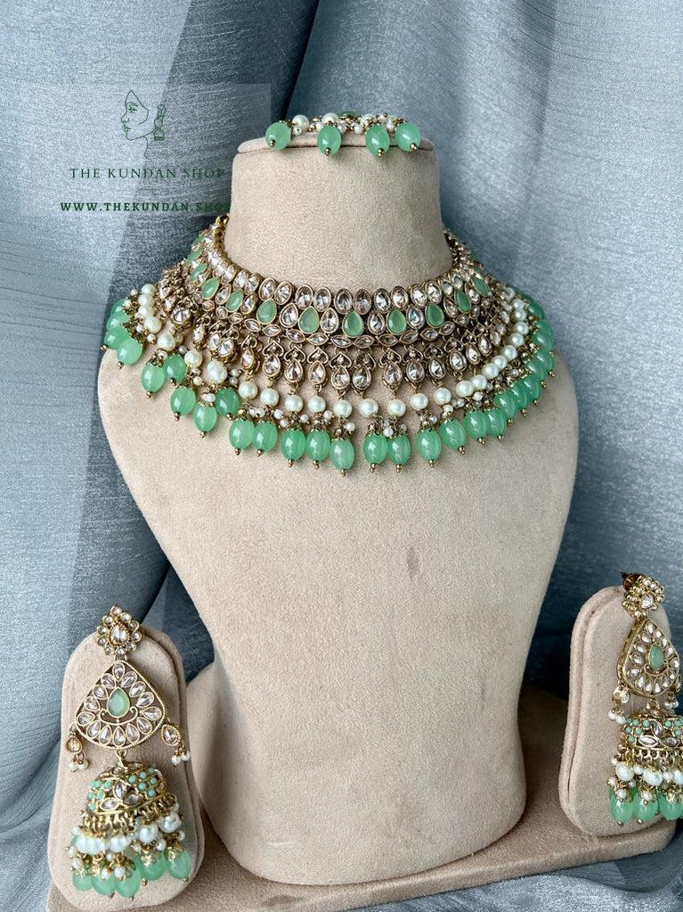 Influential in Mint Necklace Sets THE KUNDAN SHOP 