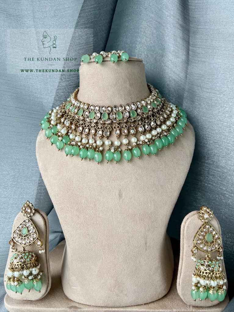 Influential in Mint Necklace Sets THE KUNDAN SHOP 