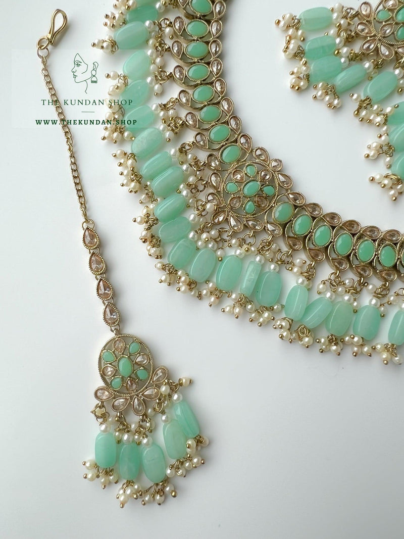 Tonights Best in Mint Necklace Sets THE KUNDAN SHOP 