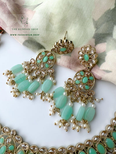 Tonights Best in Mint Necklace Sets THE KUNDAN SHOP 