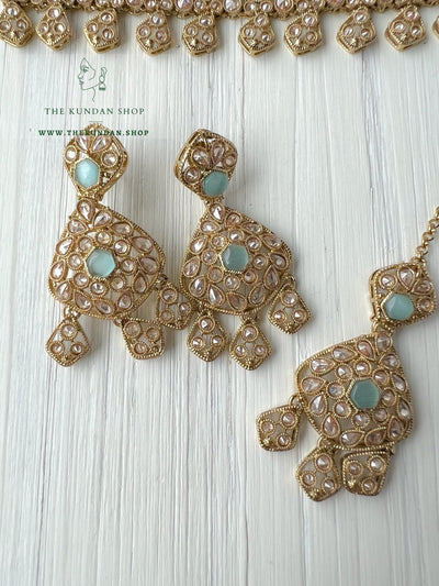 Curious in Mint Necklace Sets THE KUNDAN SHOP 
