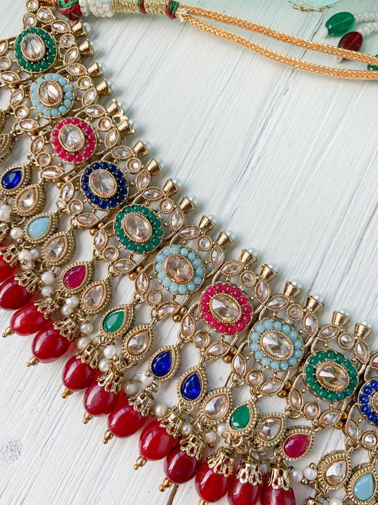 Divert in Multi Necklace Sets THE KUNDAN SHOP 