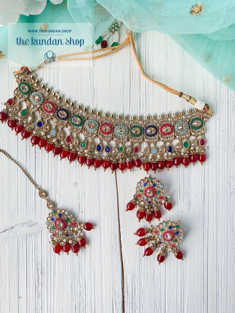 Divert in Multi Necklace Sets THE KUNDAN SHOP 