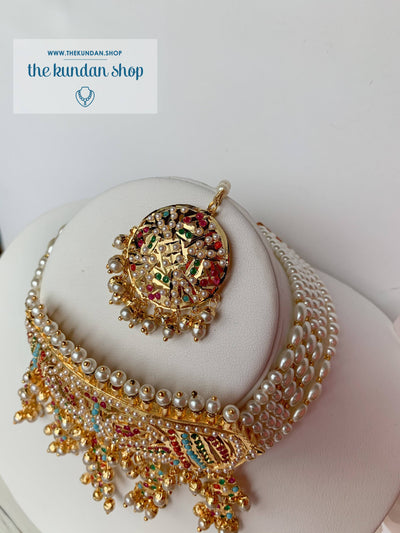 Compliment Choker in Multi Necklace Sets THE KUNDAN SHOP 