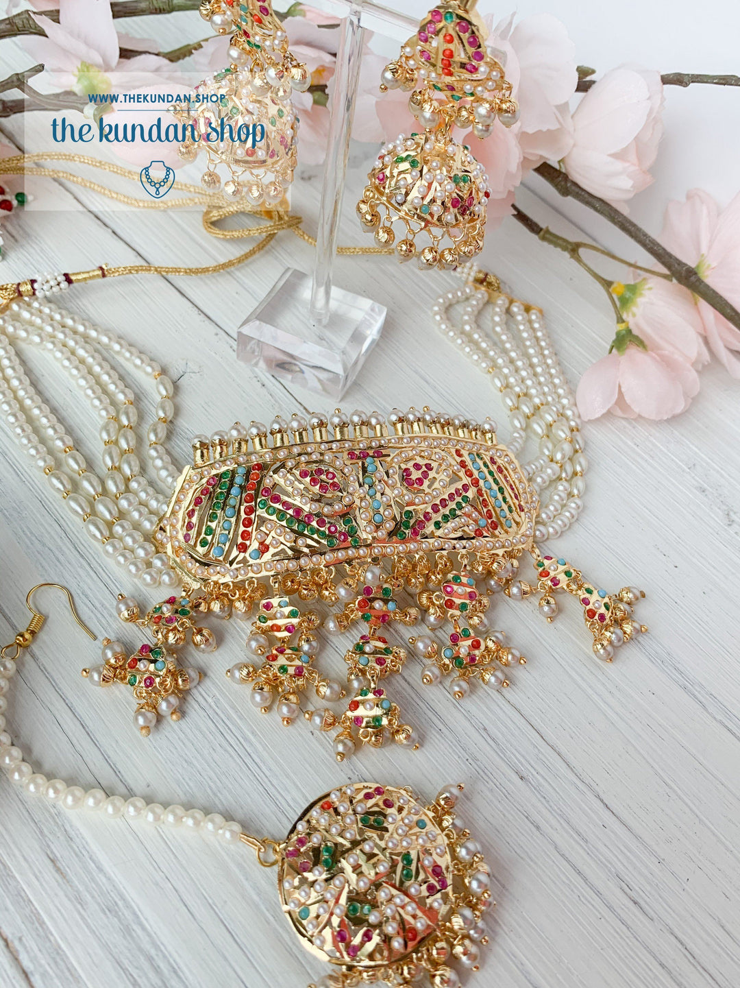Compliment Choker in Multi Necklace Sets THE KUNDAN SHOP 