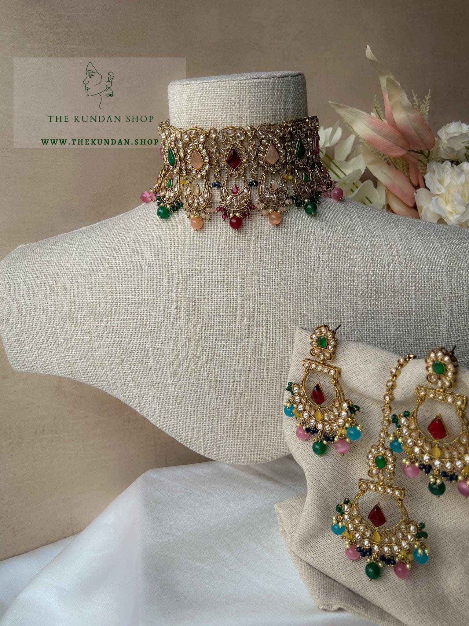 Promising Polki in Multi Necklace Sets THE KUNDAN SHOP 