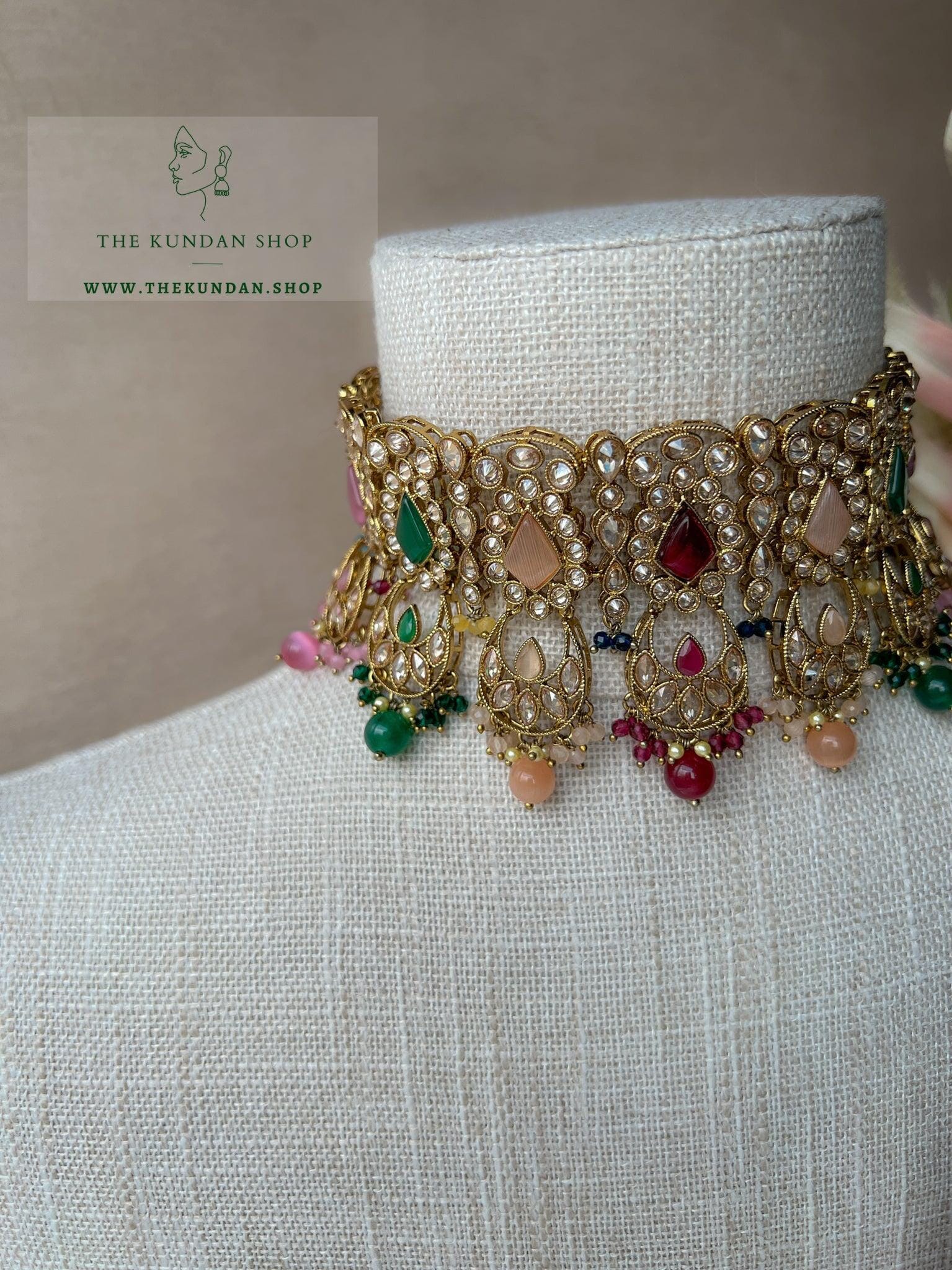 Promising Polki in Multi Necklace Sets THE KUNDAN SHOP 