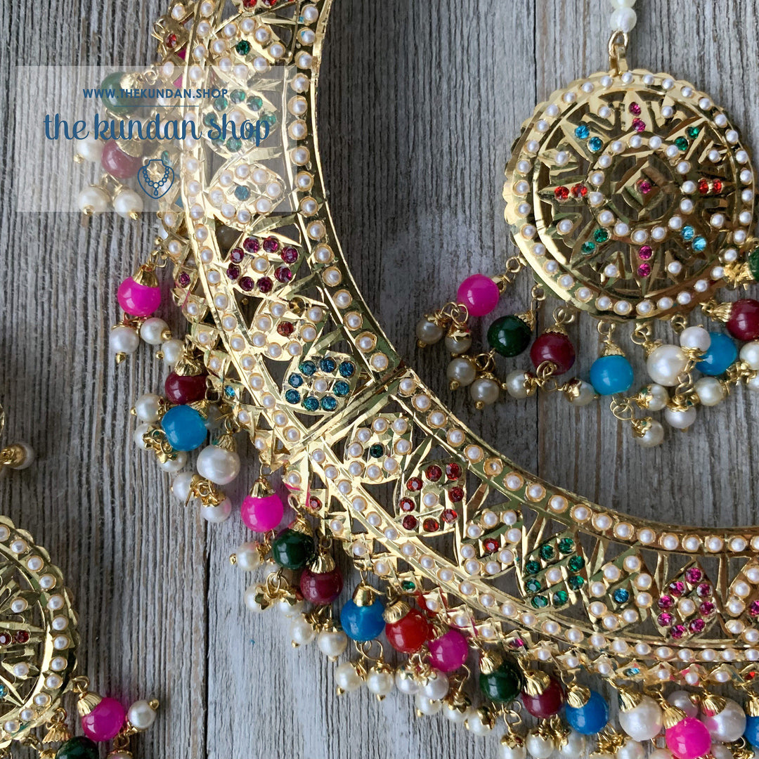 Sangeet Night - Multi, Necklace Sets - THE KUNDAN SHOP