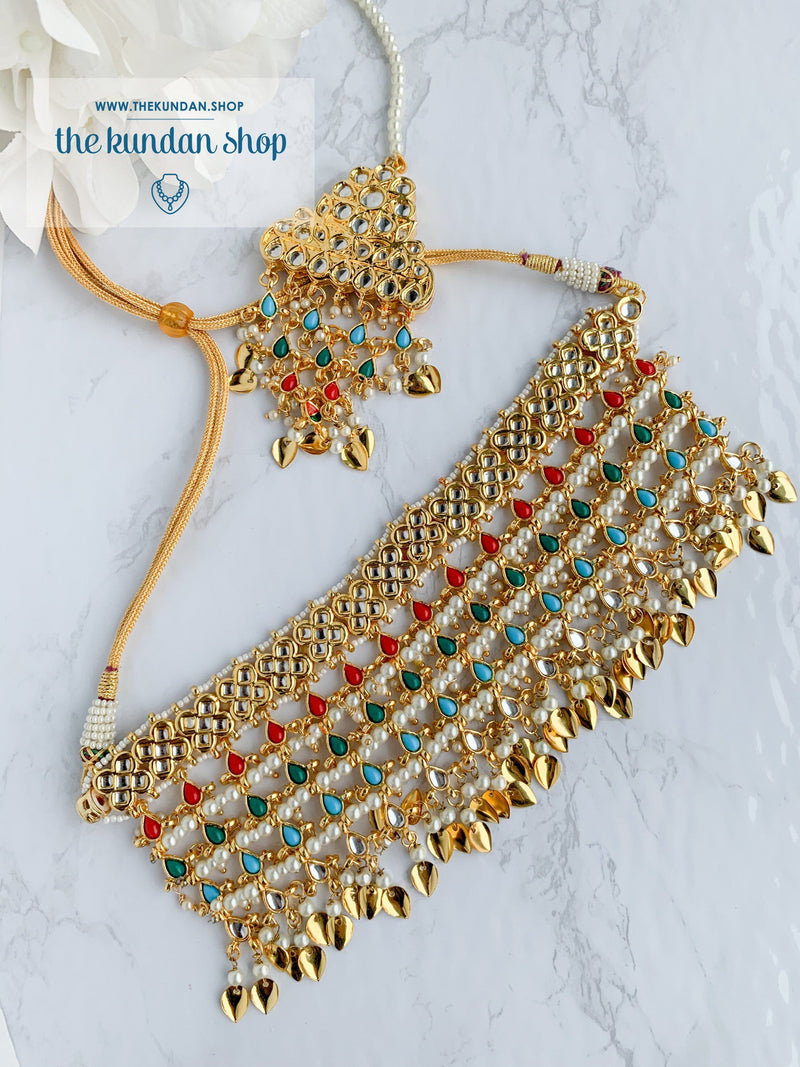 Strangers In Navrattan Necklace Sets THE KUNDAN SHOP 